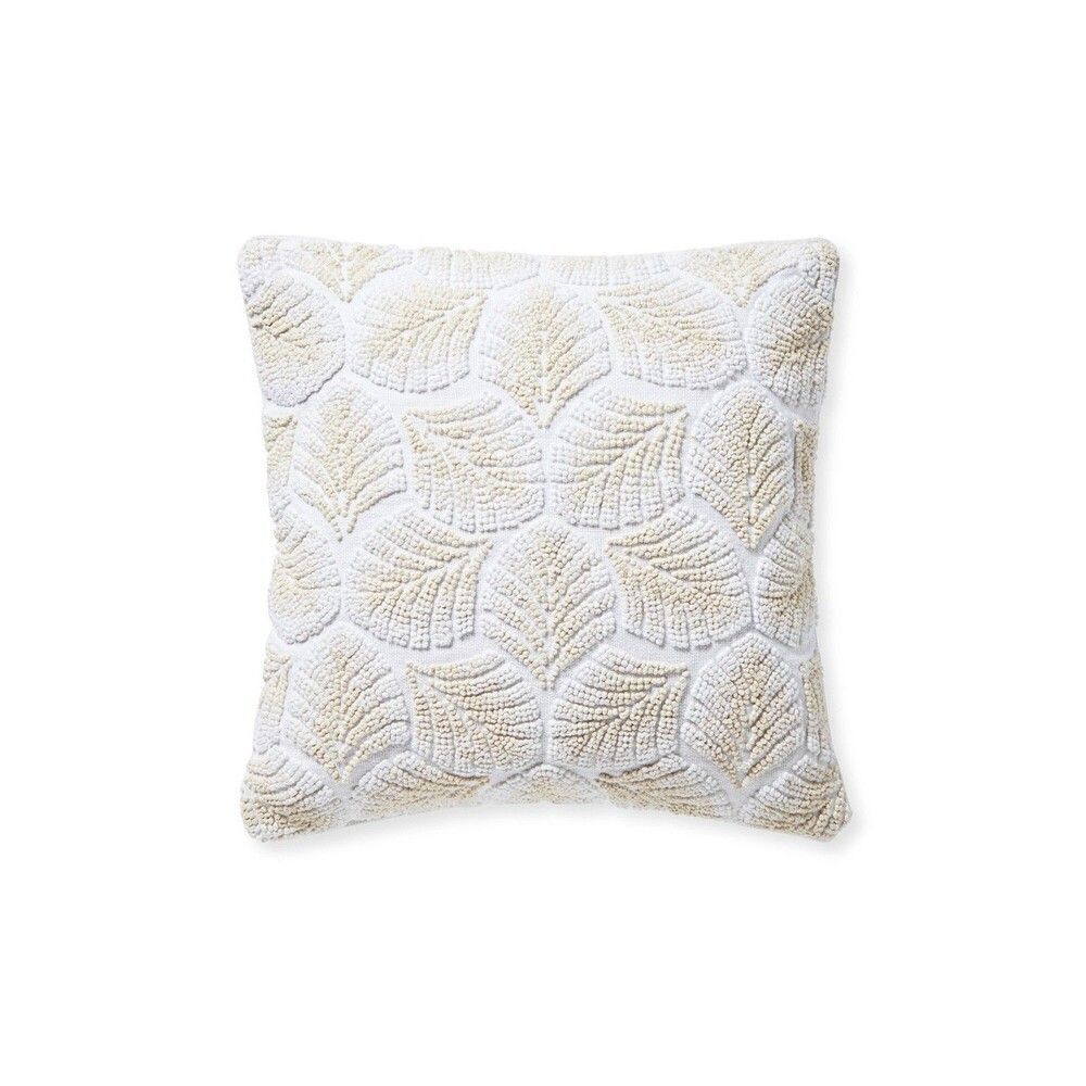 Serena & Lily Hawthorne Pillow Cover 20" x 20" Ivory White NWT